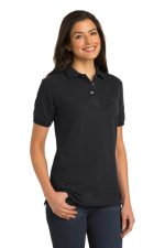 PORT AUTHORITY® LADIES HEAVYWEIGHT COTTON PIQUE POLO - Image 4