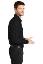 PORT AUTHORITY® LONG SLEEVE CORE CLASSIC PIQUE POLO - Image 3