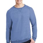 JERZEES ® SNOW HEATHER FRENCH TERRY RAGLAN CREW