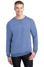 JERZEES ® SNOW HEATHER FRENCH TERRY RAGLAN CREW