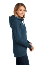 DISTRICT® WOMEN’S PERFECT WEIGHT® FLEECE DROP SHOULDER FULL-ZIP HOODIE - Image 3