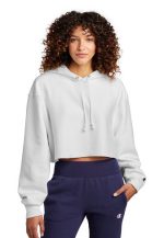CHAMPION ® WOMEN’S REVERSE WEAVE ® CROPPED CUT-OFF HOODED SWEATSHIRT