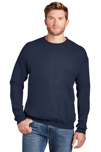 2680-Navy-1-F260NavyModelFront2-337W HANES® ULTIMATE COTTON® - CREWNECK SWEATSHIRT - Image 1