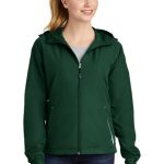 SPORT-TEK® LADIES COLORBLOCK HOODED RAGLAN JACKET