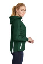 SPORT-TEK® LADIES COLORBLOCK HOODED RAGLAN JACKET - Image 4