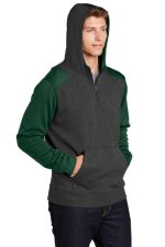 SPORT-TEK® TECH FLEECE COLORBLOCK 1/4-ZIP HOODED SWEATSHIRT - Image 5