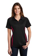 SPORT-TEK® LADIES POSICHARGE® MICRO-MESH COLORBLOCK POLO