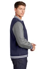 SPORT-TEK® FLEECE LETTERMAN JACKET - Image 3