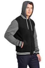 SPORT-TEK® INSULATED LETTERMAN JACKET - Image 4