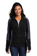 PORT AUTHORITY® LADIES COLORBLOCK MICROFLEECE JACKET