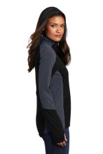 PORT AUTHORITY® LADIES COLORBLOCK MICROFLEECE JACKET - Image 3