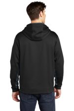 SPORT-TEK® SPORT-WICK® CAMOHEX FLEECE COLORBLOCK HOODED PULLOVER - Image 2