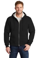 CORNERSTONE® HEAVYWEIGHT SHERPA-LINED HOODED FLEECE JACKET