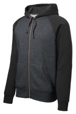 SPORT-TEK® RAGLAN COLORBLOCK FULL-ZIP HOODED FLEECE JACKET - Image 5