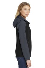 PORT AUTHORITY® LADIES HOODED CORE SOFT SHELL JACKET - Image 3