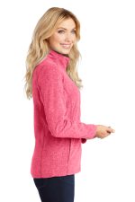 PORT AUTHORITY® LADIES HEATHER MICROFLEECE FULL-ZIP JACKET - Image 3