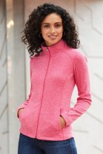PORT AUTHORITY® LADIES HEATHER MICROFLEECE FULL-ZIP JACKET - Image 6
