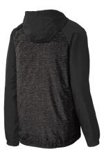 SPORT-TEK® HEATHER COLORBLOCK RAGLAN HOODED WIND JACKET - Image 6
