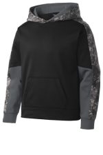 SPORT-TEK® YOUTH SPORT-WICK® MINERAL FREEZE FLEECE COLORBLOCK HOODED PULLOVER - Image 6