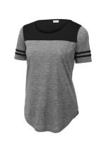 SPORT-TEK ® LADIES POSICHARGE ® TRI-BLEND WICKING FAN TEE - Image 4