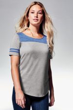 SPORT-TEK ® LADIES POSICHARGE ® TRI-BLEND WICKING FAN TEE - Image 2