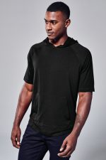Sport-Tek ® PosiCharge ® Tri-Blend Wicking Short Sleeve Hoodie - Image 4