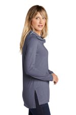 SPORT-TEK ® LADIES POSICHARGE ® TRI-BLEND WICKING LONG SLEEVE HOODIE - Image 2