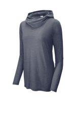 SPORT-TEK ® LADIES POSICHARGE ® TRI-BLEND WICKING LONG SLEEVE HOODIE - Image 4