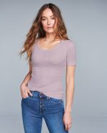 District® Women’s V.I.T.™ Rib Scoop Neck Tee - Image 3