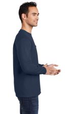 PORT & COMPANY® LONG SLEEVE ESSENTIAL POCKET TEE - Image 6