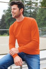 PORT & COMPANY® LONG SLEEVE ESSENTIAL POCKET TEE - Image 4
