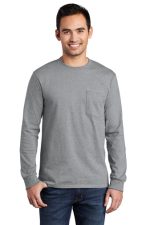 PORT & COMPANY® TALL LONG SLEEVE ESSENTIAL POCKET TEE