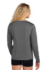 SPORT-TEK® LADIES LONG SLEEVE POSICHARGE® COMPETITOR™ V-NECK TEE - Image 2
