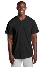 SPORT-TEK® POSICHARGE® TOUGH MESH FULL-BUTTON JERSEY