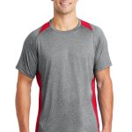 SPORT-TEK® HEATHER COLORBLOCK CONTENDER™ TEE