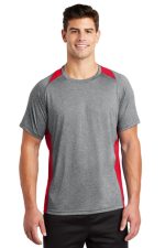 SPORT-TEK® HEATHER COLORBLOCK CONTENDER™ TEE