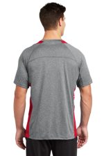 SPORT-TEK® HEATHER COLORBLOCK CONTENDER™ TEE - Image 2