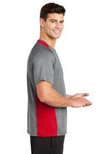 SPORT-TEK® HEATHER COLORBLOCK CONTENDER™ TEE - Image 3