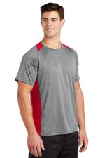 SPORT-TEK® HEATHER COLORBLOCK CONTENDER™ TEE - Image 4