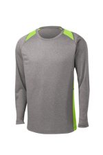 SPORT-TEK® LONG SLEEVE HEATHER COLORBLOCK CONTENDER™ TEE - Image 2
