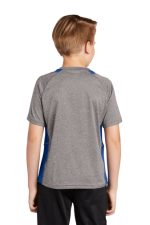 SPORT-TEK® YOUTH HEATHER COLORBLOCK CONTENDER™ TEE - Image 3