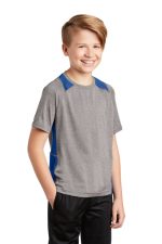 SPORT-TEK® YOUTH HEATHER COLORBLOCK CONTENDER™ TEE - Image 6