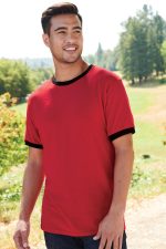 PORT & COMPANY® CORE COTTON RINGER TEE - Image 5