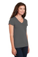 GILDAN® LADIES HEAVY COTTON™ 100% COTTON V-NECK T-SHIRT - Image 2
