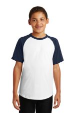 SPORT-TEK® YOUTH SHORT SLEEVE COLORBLOCK RAGLAN JERSEY
