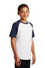 SPORT-TEK® YOUTH SHORT SLEEVE COLORBLOCK RAGLAN JERSEY - Image 2