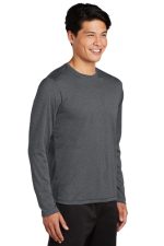 SPORT-TEK® LONG SLEEVE HEATHER CONTENDER™ TEE - Image 2