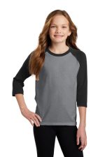 PORT & COMPANY® YOUTH CORE BLEND 3/4-SLEEVE RAGLAN TEE - Image 6