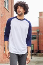 NEW ERA® HERITAGE BLEND 3/4-SLEEVE BASEBALL RAGLAN TEE - Image 5