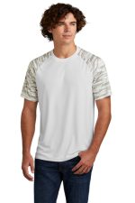 SPORT-TEK® DRIFT CAMO COLORBLOCK TEE